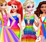 Princess Rainbow Style Fashion