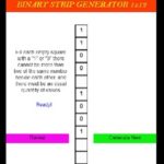 binary strip generator 1×12